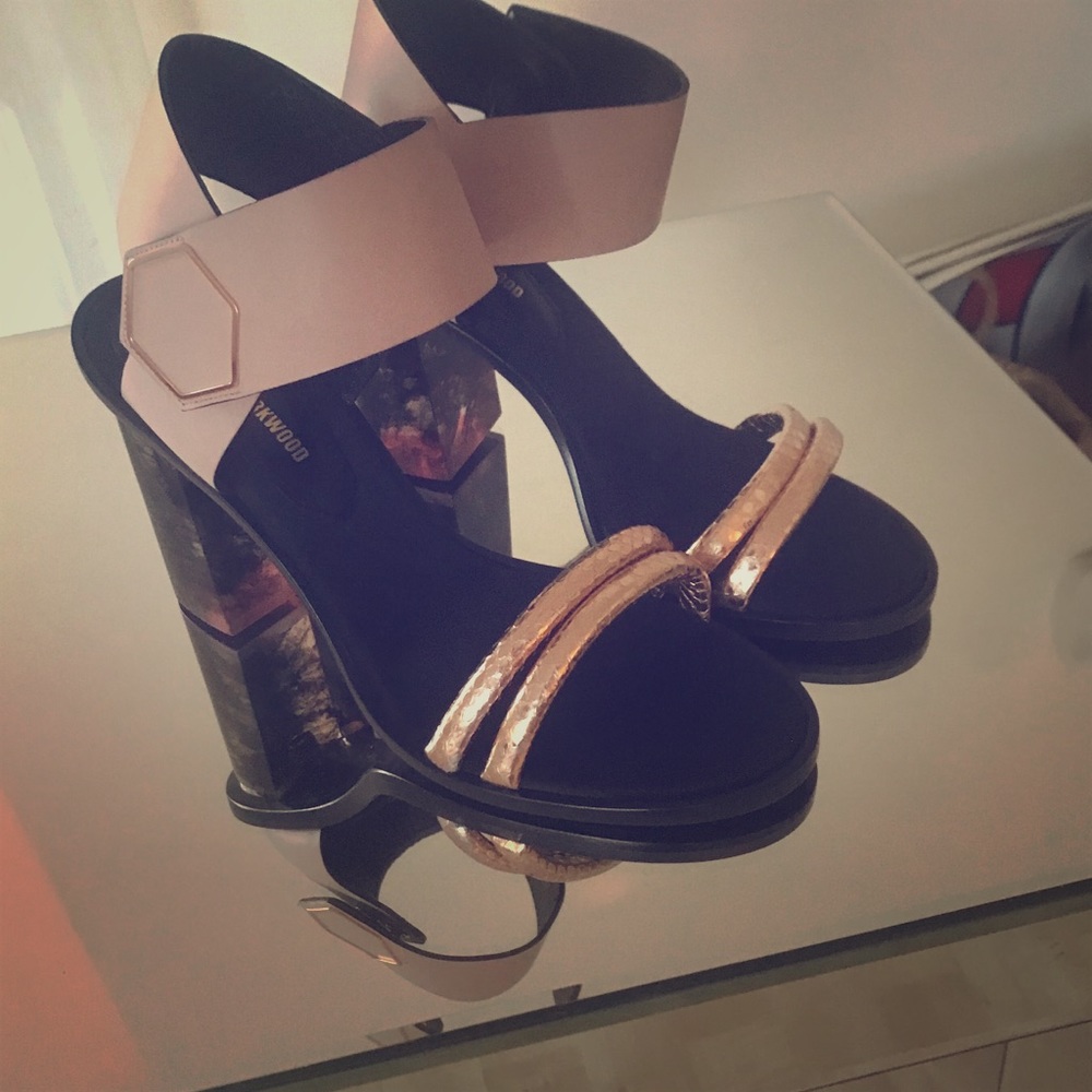 Brand New Nicholas Kirkwood Pink/Rose Gold Heels